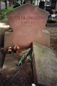The Voulminot monument, Colmar cemetery, designed by the sculptor of the Statue of Liberty