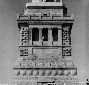 Pedestal of the Statue of Liberty, designed by Richard Morris Hunt